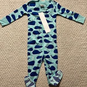 Hanna Andersson footed pajamas size 12-18mo NWT